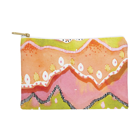 CayenaBlanca Coral Landscape Pouch