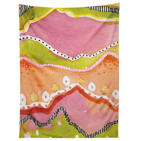 CayenaBlanca Coral Landscape Tapestry