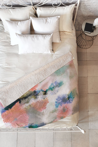 CayenaBlanca Corals Fleece Throw Blanket