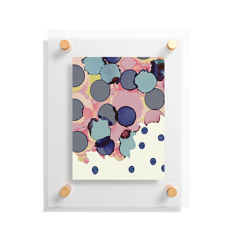 CayenaBlanca Cotton Dots Floating Acrylic Print