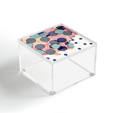 CayenaBlanca Cotton Dots Acrylic Box