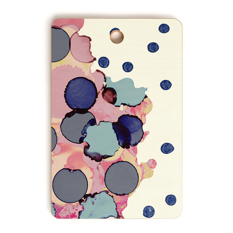 CayenaBlanca Cotton Dots Cutting Board Rectangle