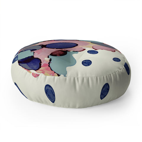 CayenaBlanca Cotton Dots Floor Pillow Round