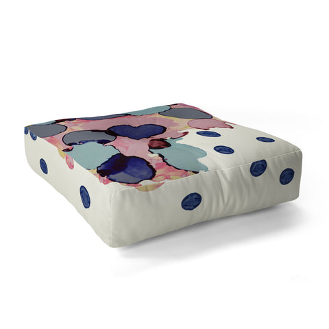 CayenaBlanca Cotton Dots Floor Pillow Square