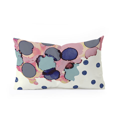 CayenaBlanca Cotton Dots Oblong Throw Pillow