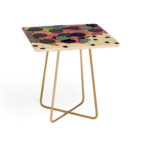 CayenaBlanca Cotton Dots Side Table
