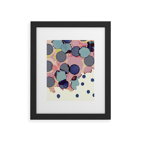 CayenaBlanca Cotton Dots Framed Art Print