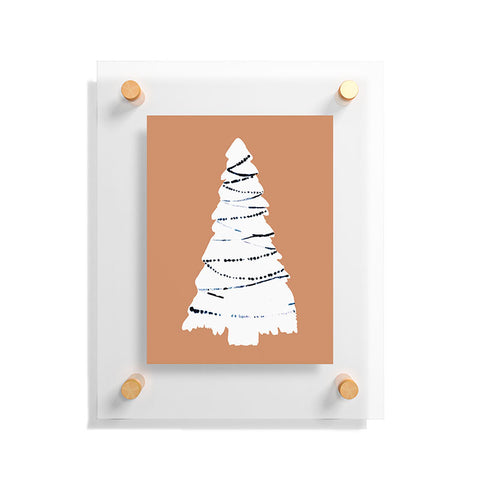 CayenaBlanca Cozy Christmas Tree Floating Acrylic Print
