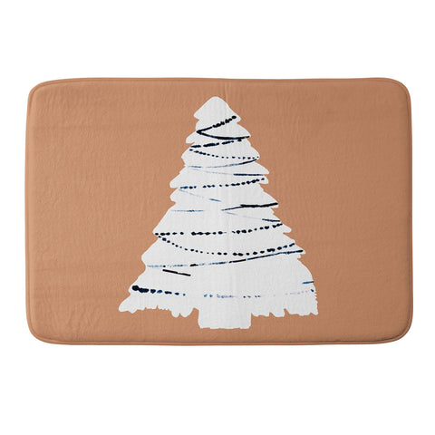 CayenaBlanca Cozy Christmas Tree Memory Foam Bath Mat