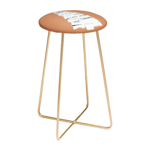 CayenaBlanca Cozy Christmas Tree Counter Stool