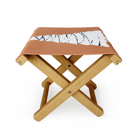 CayenaBlanca Cozy Christmas Tree Folding Stool