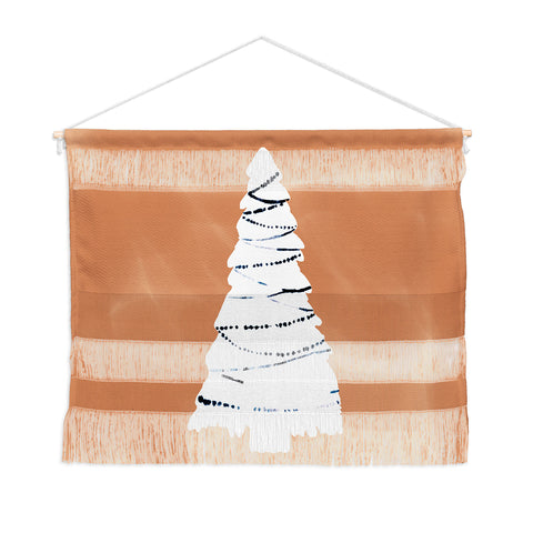 CayenaBlanca Cozy Christmas Tree Wall Hanging Landscape