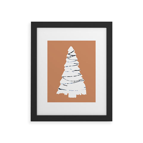 CayenaBlanca Cozy Christmas Tree Framed Art Print