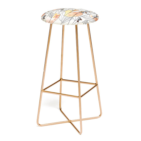 CayenaBlanca Desert Butterfly Bar Stool