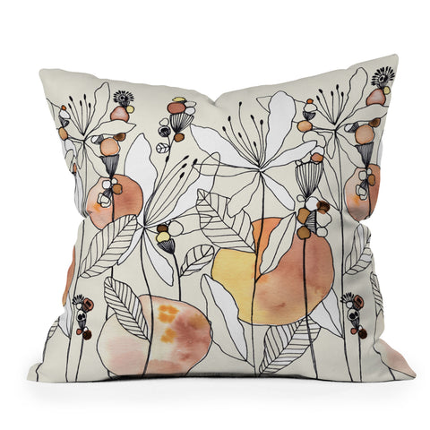CayenaBlanca Desert Butterfly Throw Pillow