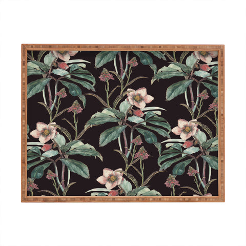 CayenaBlanca Dramatic Garden Rectangular Tray