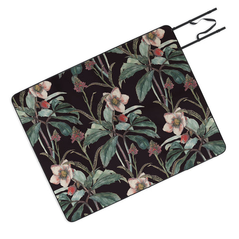 CayenaBlanca Dramatic Garden Picnic Blanket