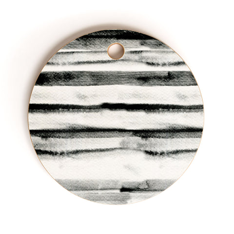 CayenaBlanca Earth lines Cutting Board Round