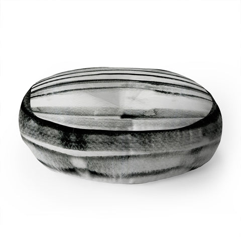 CayenaBlanca Earth lines Floor Pillow Round