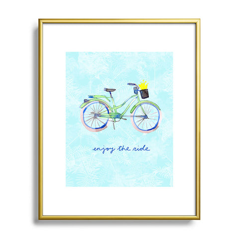 CayenaBlanca Enjoy Your Ride Metal Framed Art Print