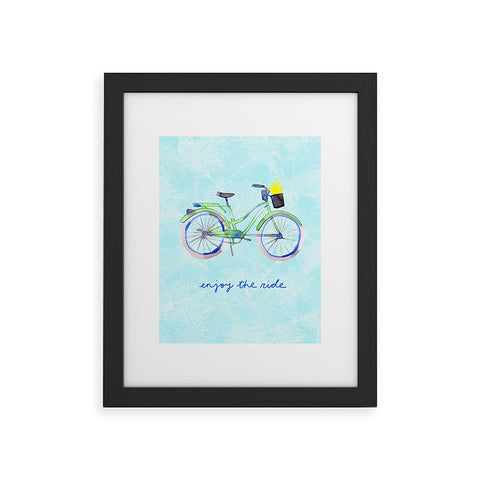 CayenaBlanca Enjoy Your Ride Framed Art Print
