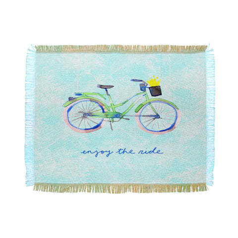 CayenaBlanca Enjoy Your Ride Throw Blanket