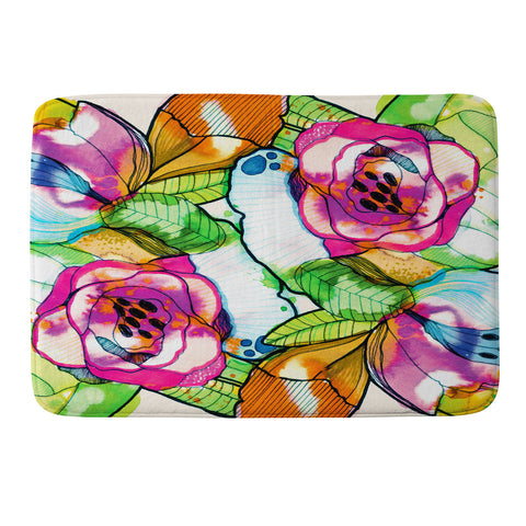 CayenaBlanca Fantasy Garden Memory Foam Bath Mat