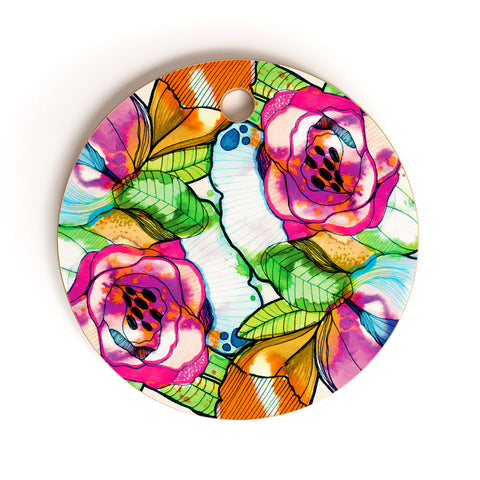 CayenaBlanca Fantasy Garden Cutting Board Round