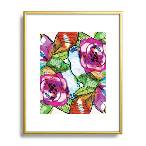 CayenaBlanca Fantasy Garden Metal Framed Art Print