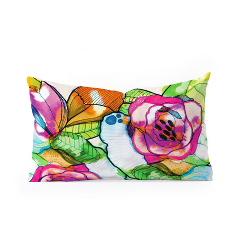 CayenaBlanca Fantasy Garden Oblong Throw Pillow