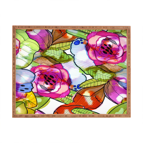 CayenaBlanca Fantasy Garden Rectangular Tray