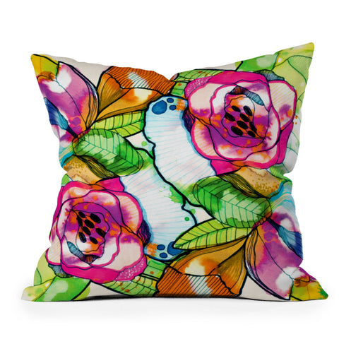 CayenaBlanca Fantasy Garden Throw Pillow