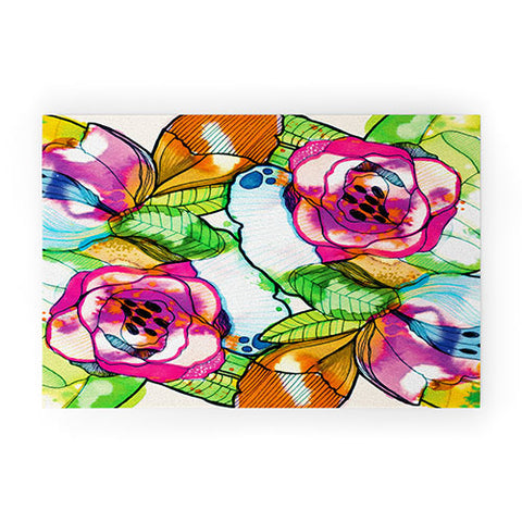CayenaBlanca Fantasy Garden Welcome Mat