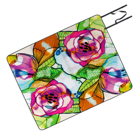 CayenaBlanca Fantasy Garden Picnic Blanket
