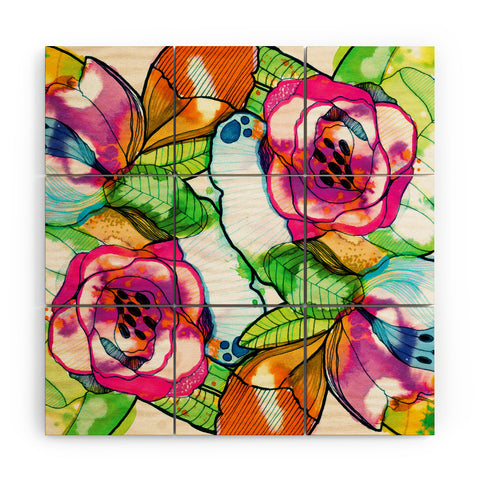 CayenaBlanca Fantasy Garden Wood Wall Mural