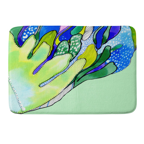 CayenaBlanca Ferns Memory Foam Bath Mat