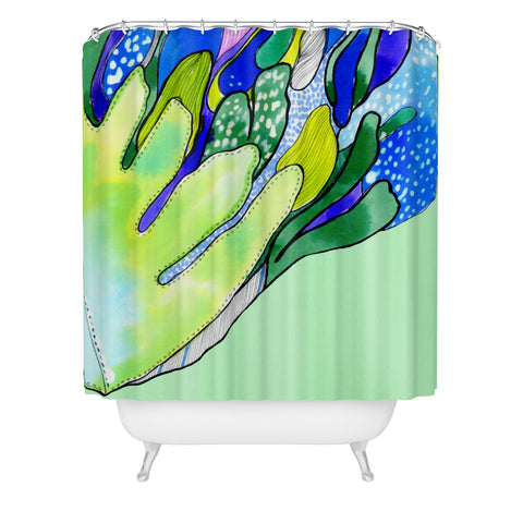CayenaBlanca Ferns Shower Curtain