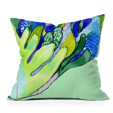 CayenaBlanca Ferns Throw Pillow