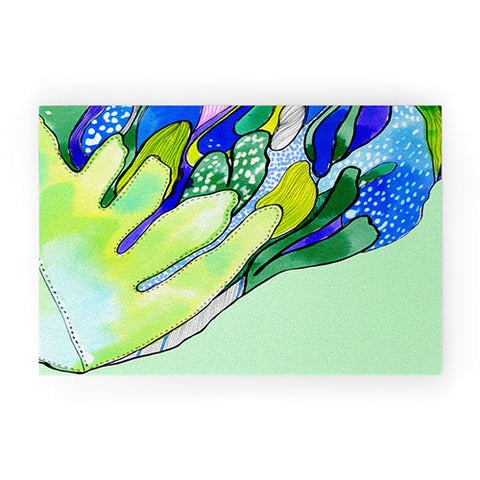 CayenaBlanca Ferns Welcome Mat
