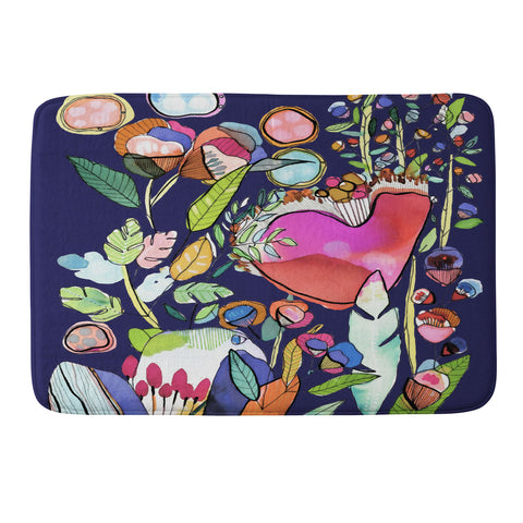 CayenaBlanca Floral Dreams Memory Foam Bath Mat