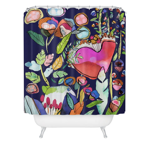 CayenaBlanca Floral Dreams Shower Curtain