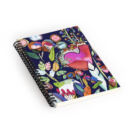 CayenaBlanca Floral Dreams Spiral Notebook