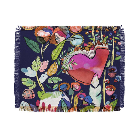 CayenaBlanca Floral Dreams Throw Blanket
