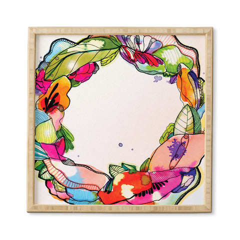 CayenaBlanca Floral Frame Framed Wall Art