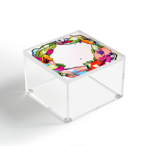 CayenaBlanca Floral Frame Acrylic Box