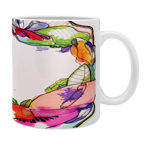 CayenaBlanca Floral Frame Coffee Mug