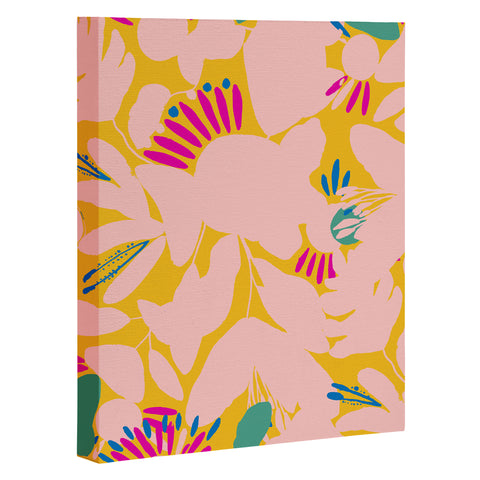 CayenaBlanca Floral shapes Art Canvas