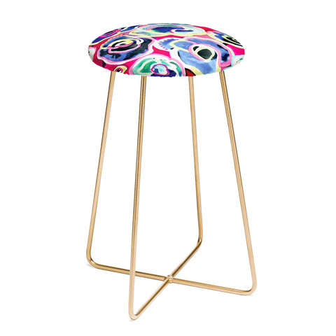 CayenaBlanca Flower Party Counter Stool