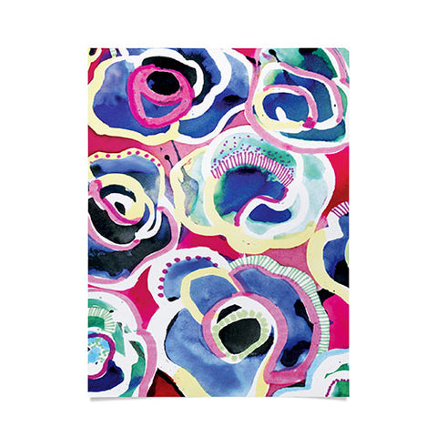 CayenaBlanca Flower Party Poster