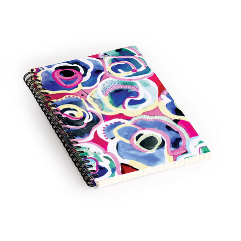 CayenaBlanca Flower Party Spiral Notebook